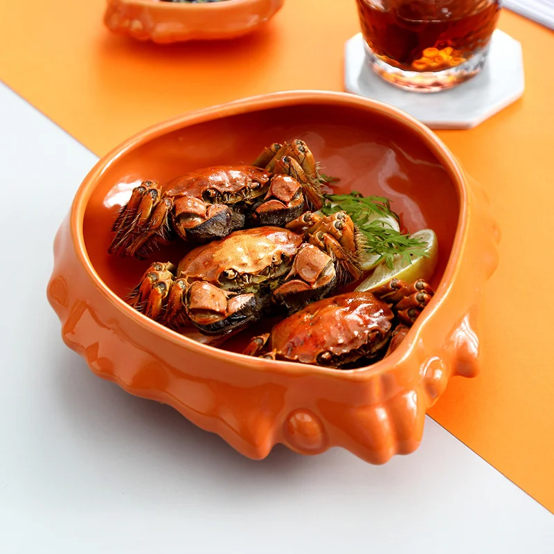 食器    Crab plate Crab Ceramic Platter, 26.5cm | Buy online UK – Sous Chef UK