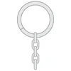 Anneau fendu circulaire + chaîne