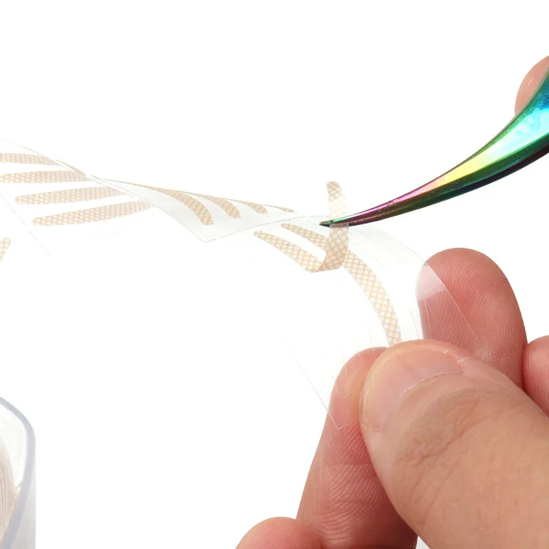 
 Лидер продаж, портативная сетчатая лента для век, 600 шт., наклейки, самоклеящаяся кружевная Двусторонняя невидимая лента для век  