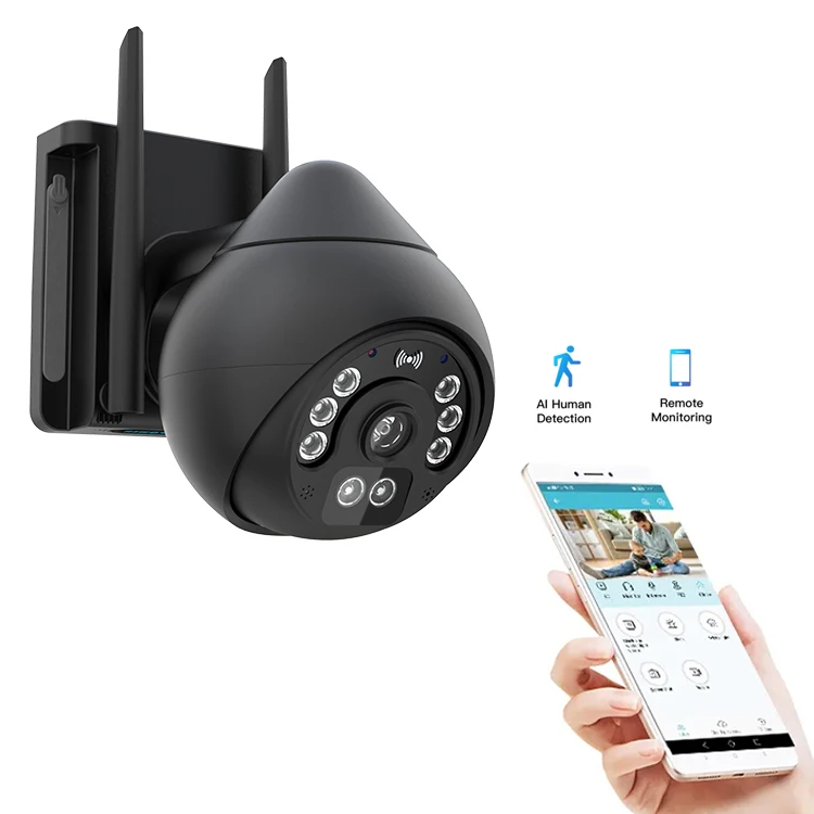 Vstarcam CS69Q 4MP Full HD Wifi PTZ Camera Color Night Surveillance Camera Smart Sound Light Alarm IP Black Camera Security