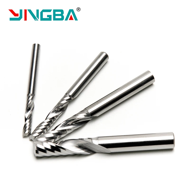 Carbide 1f 3mm Wood Milling Cutter Tools Cut Acrylic Cnc Machine Tools ...