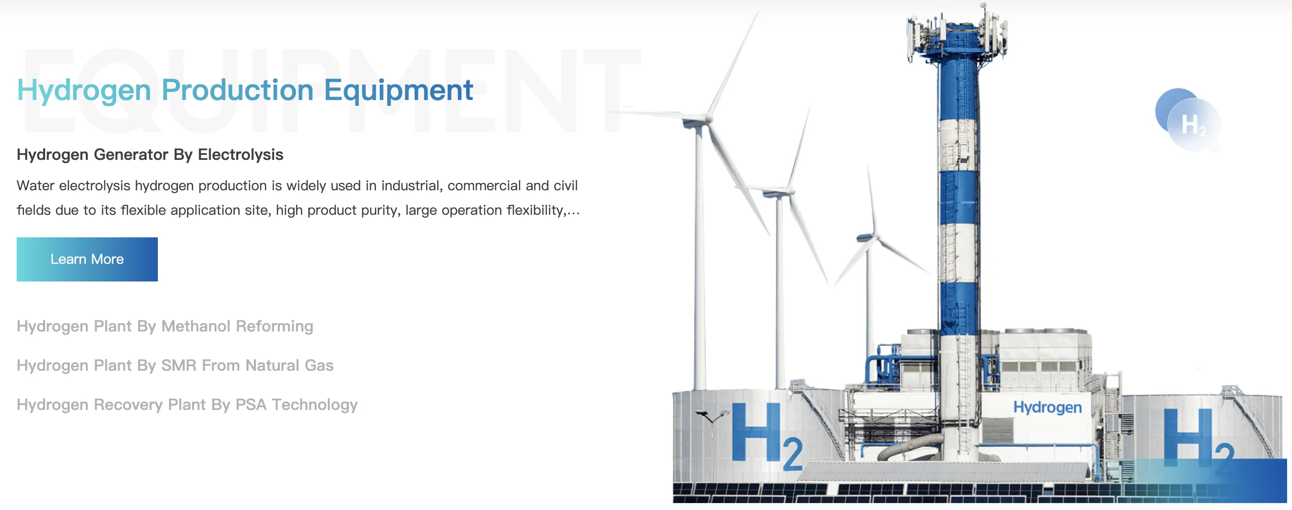 DAZE Natural Gas Hydrogen Production Generator - 99.9995% Purity