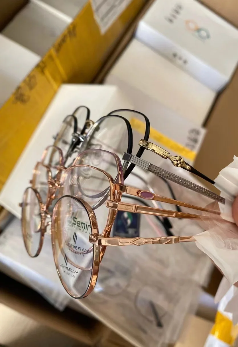 Shop Korea Style Retro Optical Frames - Titanium Eyeglasses