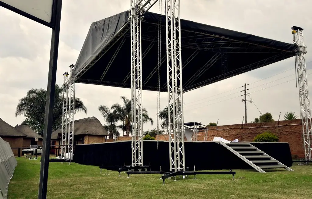 Stage Truss Platform Roof System Aluminum Truss Display With Roof Concert Outdoor Music Events Rental