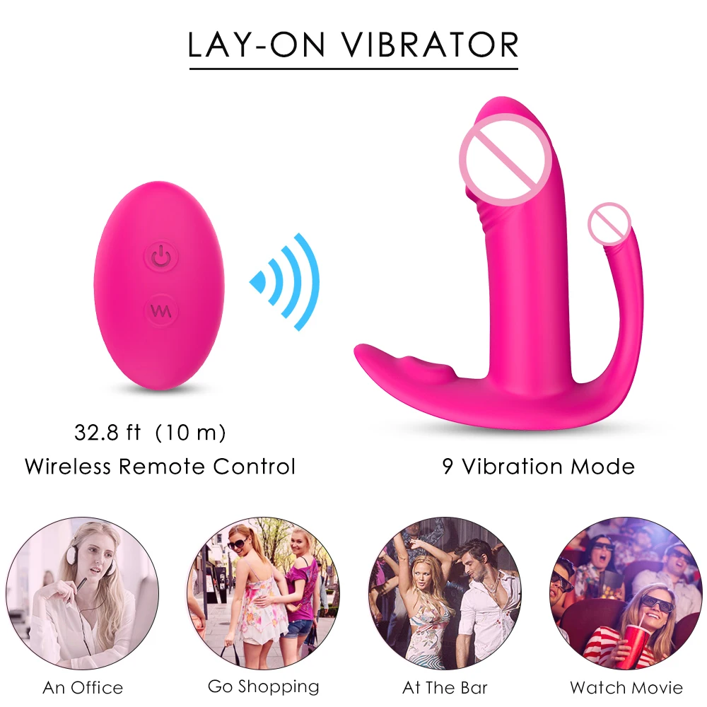 Medical Silicone Remote Control Vibrator USB Charge Wearable Dildo Designed for Women's Sexual Pleasure