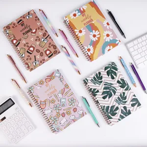 Custom A5 Weekly Planner with Spiral Binding Printed Daily and Weekly Tasks Life Journal Notebook