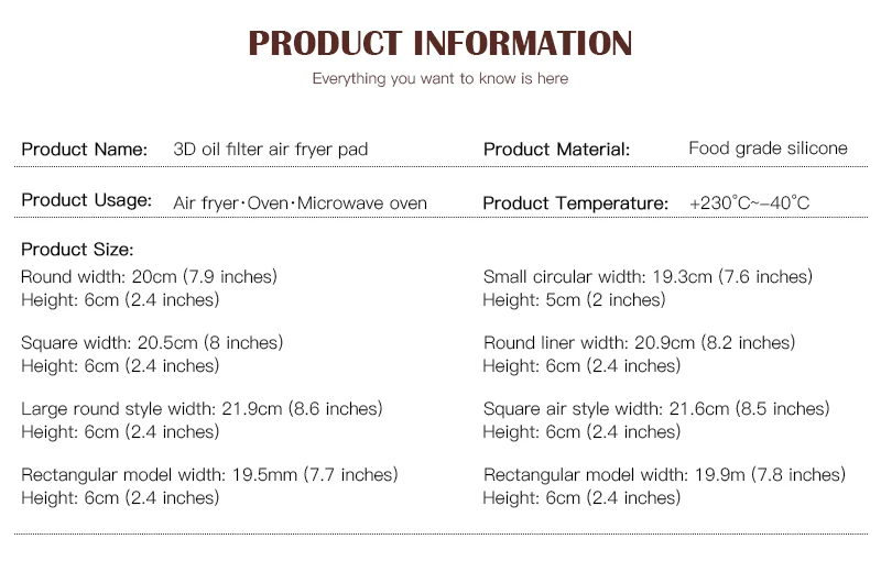 2 Pack Silicone Air Fryer Liners 8 Inch Reusable Air Fryer Pot Air