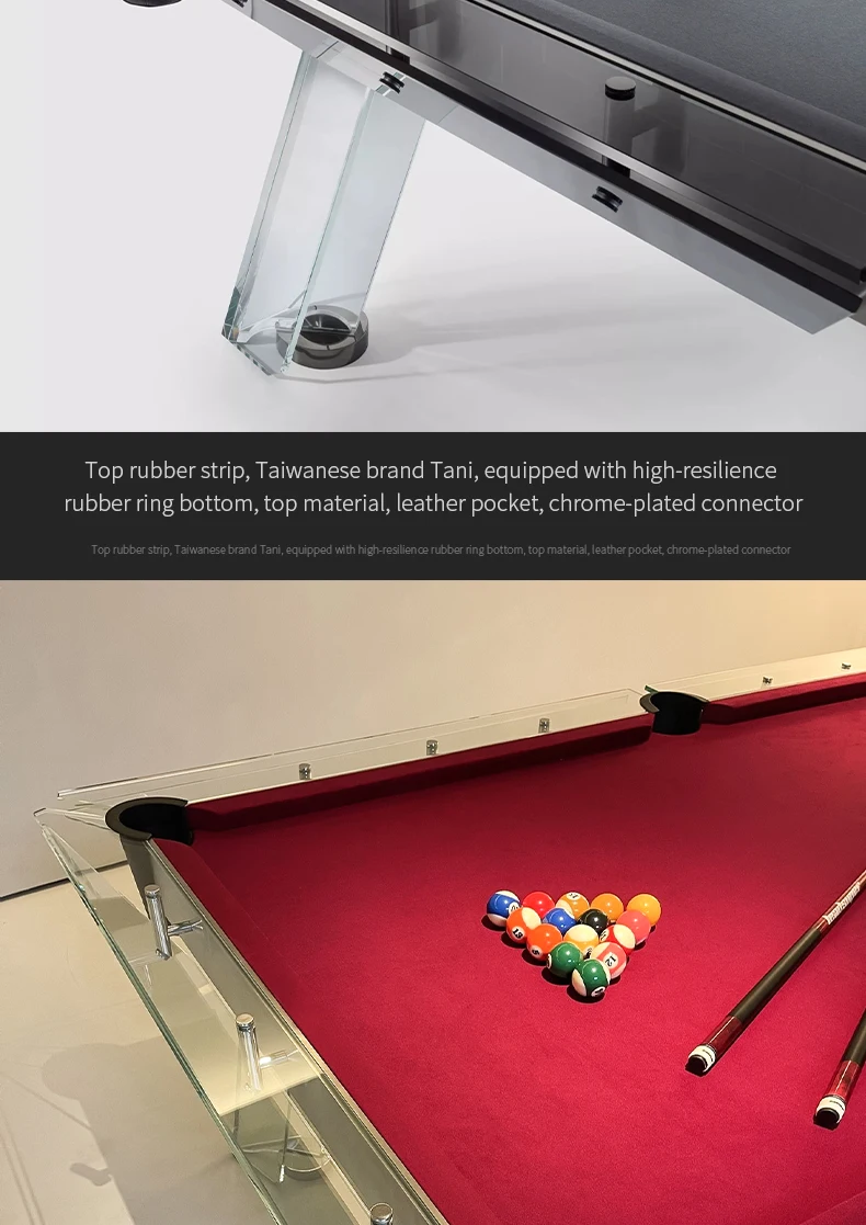 Customizable American Standard Black Eight Full Set Snooker Pool Table