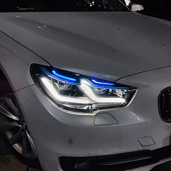 For BMW 5-Series GT F07 (2010-2017) Headlight DRL Dual Beam Lens LED Turn Signal Assembly Auto Accessories