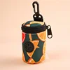 Estampado de patrón verde oscuro y mandarina
