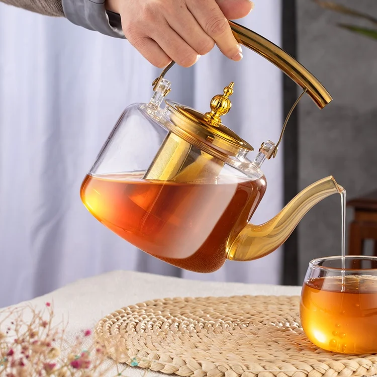 Borosilicate Heated Glass Coffee Pot Drinking Kettle Tableware Tea Set