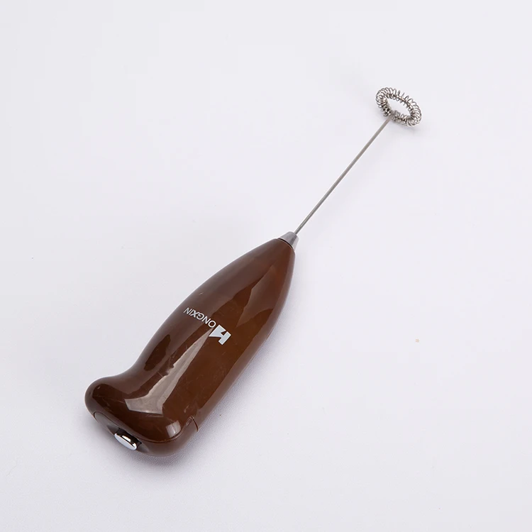 Electric Handheld Single Spring Whisk Milk Frother for Indoors and Outdoors
