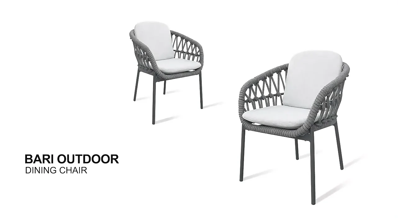 Artie Outdoor Patio Chair High End Hotel Restaurant Furniture Rope