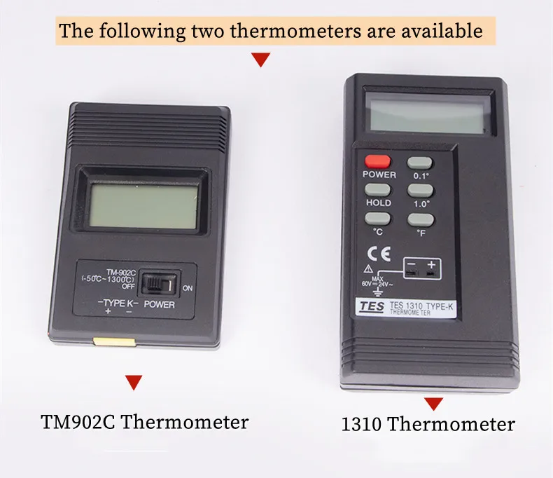 Armored termoelement med handtag