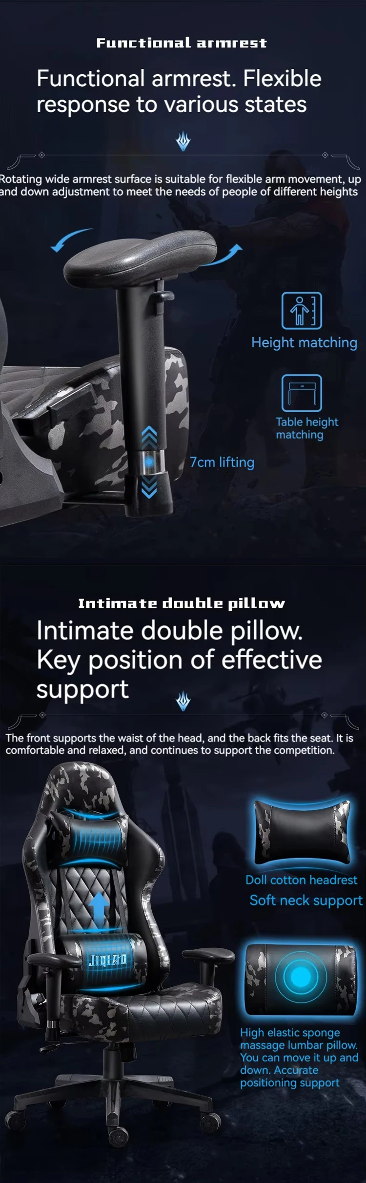 Wholesale Cheap 135 Degree Reclining Adjustable Computer Chairs Gamer Racing Style game chair with massage