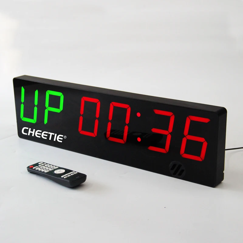 CHEETIE CP50D New Design Large Six Digits Fitness Timer Digital Wall Interval Timer Clock for Gym With Logo