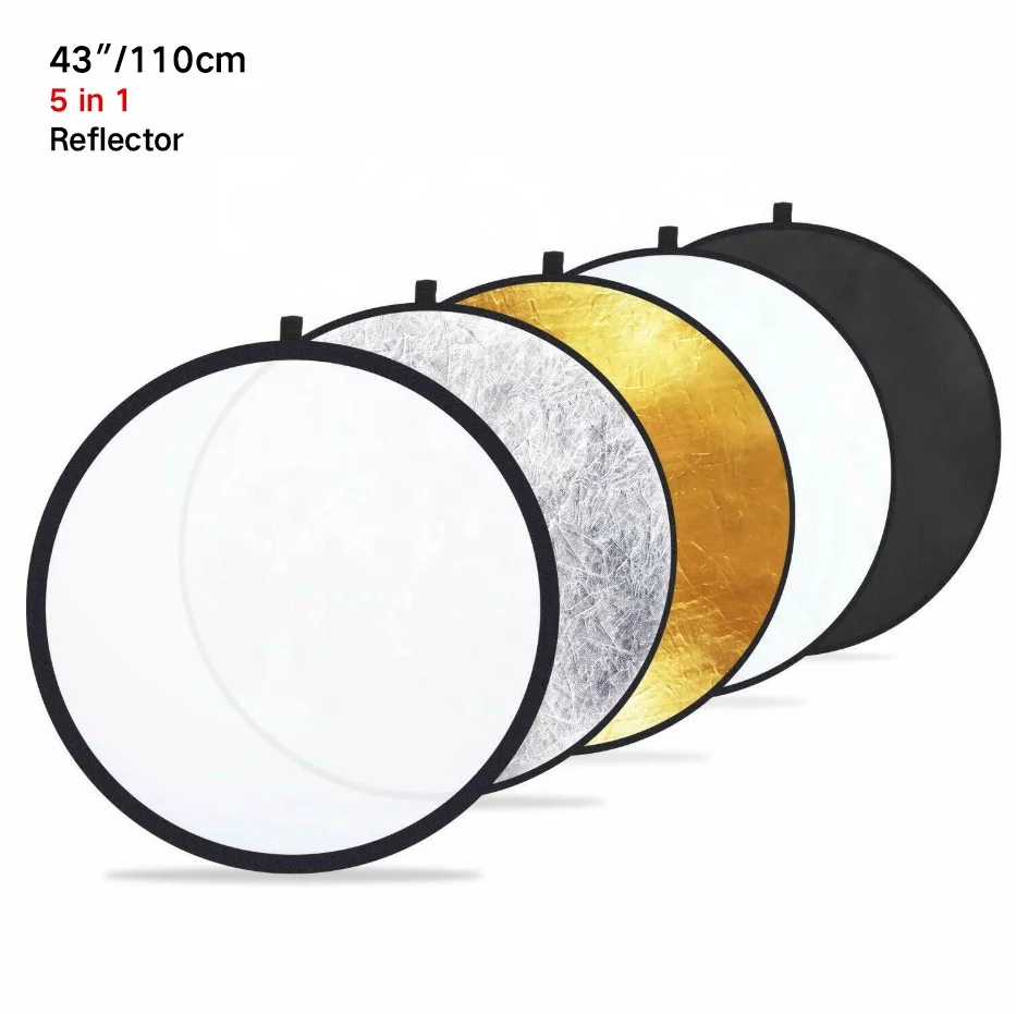 Photo Studio 5 in1 60cm 24" light difusa round reflector Disc carrying Bag a0l3 