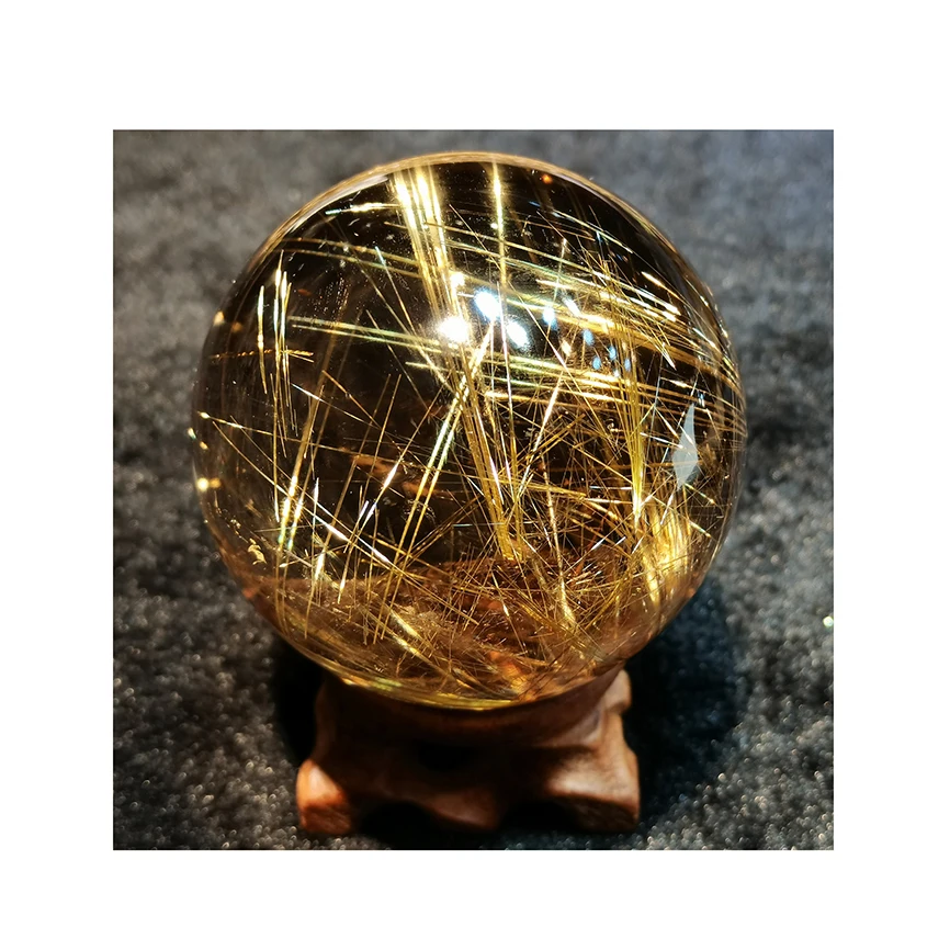 Wholesale Natural Rutile Rock Crystal Healing Gold Rutilated Quartz