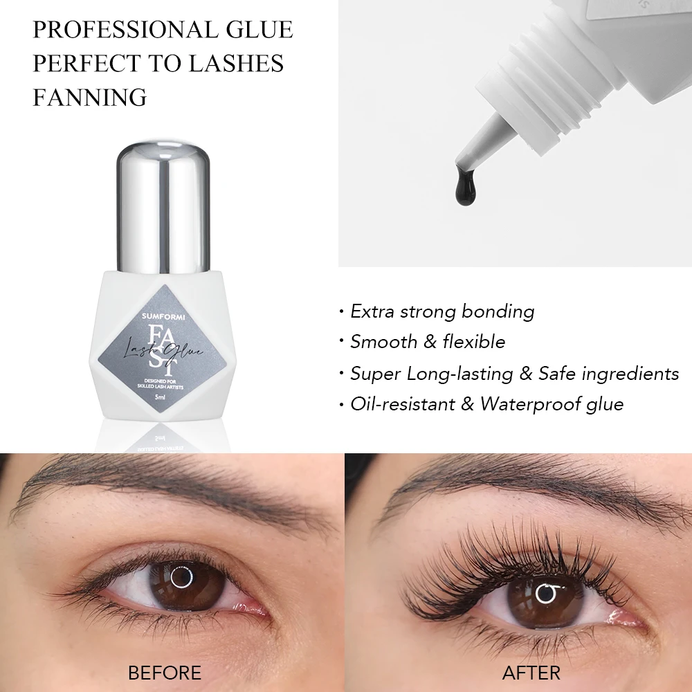 Sumformi Custom Private Label 0.3 0.5 Sec Individual Lash Extension