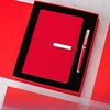 2pcs set [notebook + pen] red