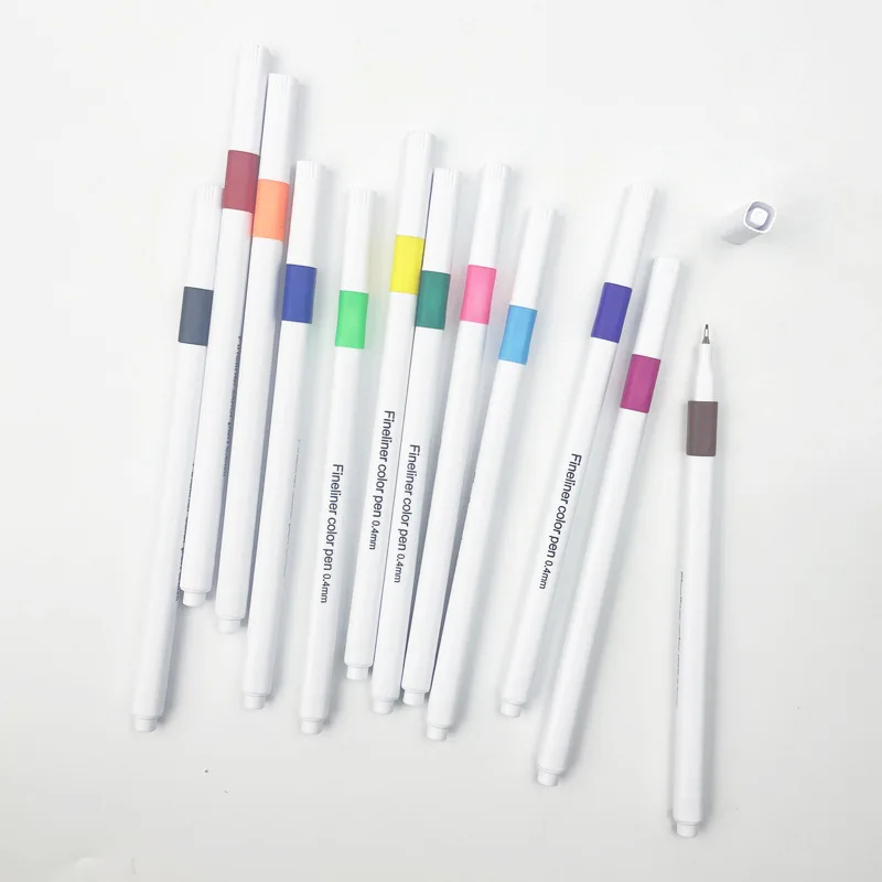 Source YIHENG New Customized Ultra Fine Tip Markers 12 colored Pens Tips  Colorful Paint Marker Pen Professional Drawing Pens on m.