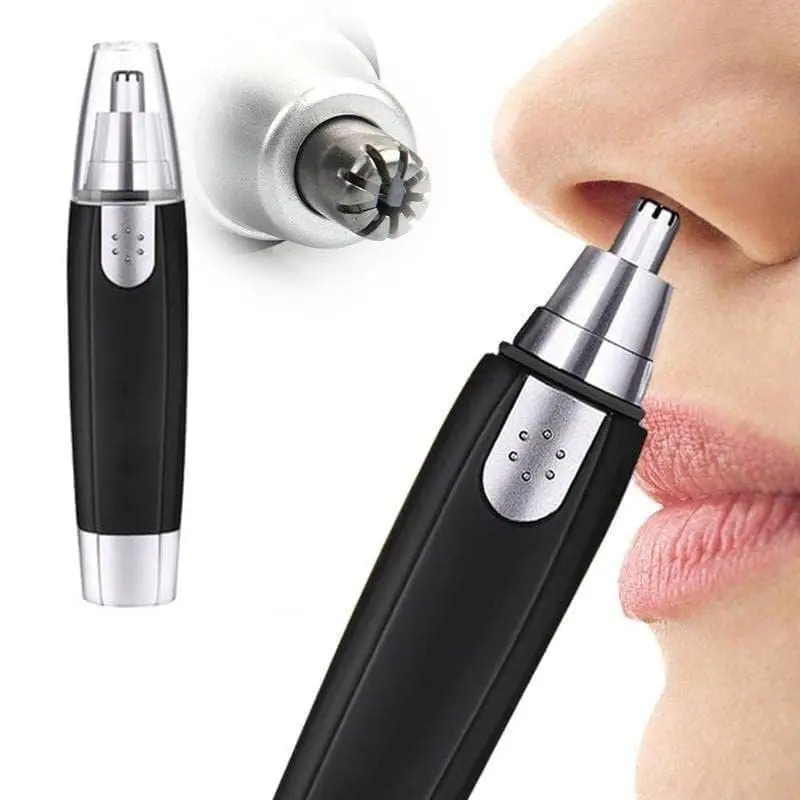 PRITECH Multi-function Portable Battery Operated Nose and Ear Hair Tri Shavers Head Razormmer ABS Electric Stainless Steel Male