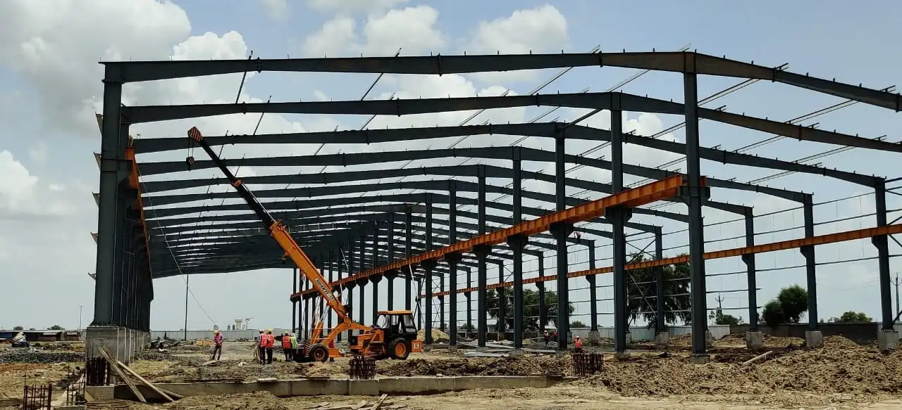 Steel Structure Warehouse / Metal Frame Steel Storage Industrial ...