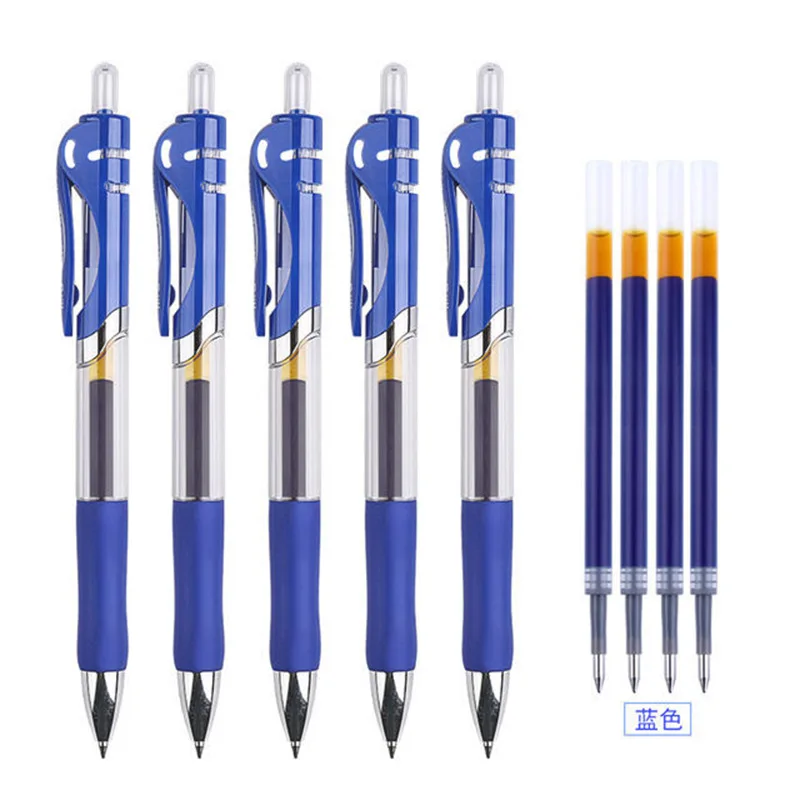 China made premium smooth writing roller retractable gel ink ballpoint pens with soft rubber grip