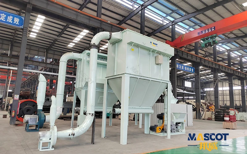 Pulse-jet bag filter and ducting on the HGM micro-powder grinding line, checked for differential pressure and leakage