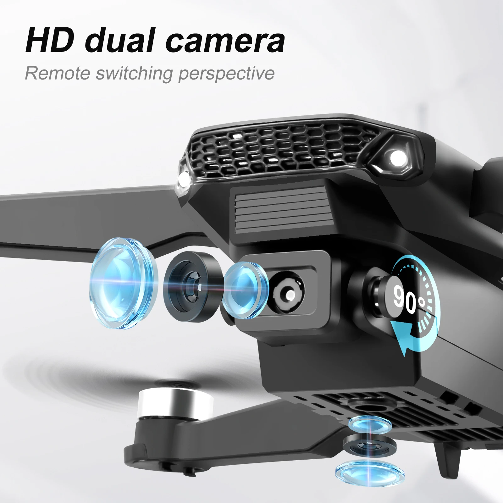 frame mini controlled e88 pro drone wiht hd camera led lights brushless  motor remote control screen foldable Quadcopter