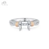 18K Solid White Gold