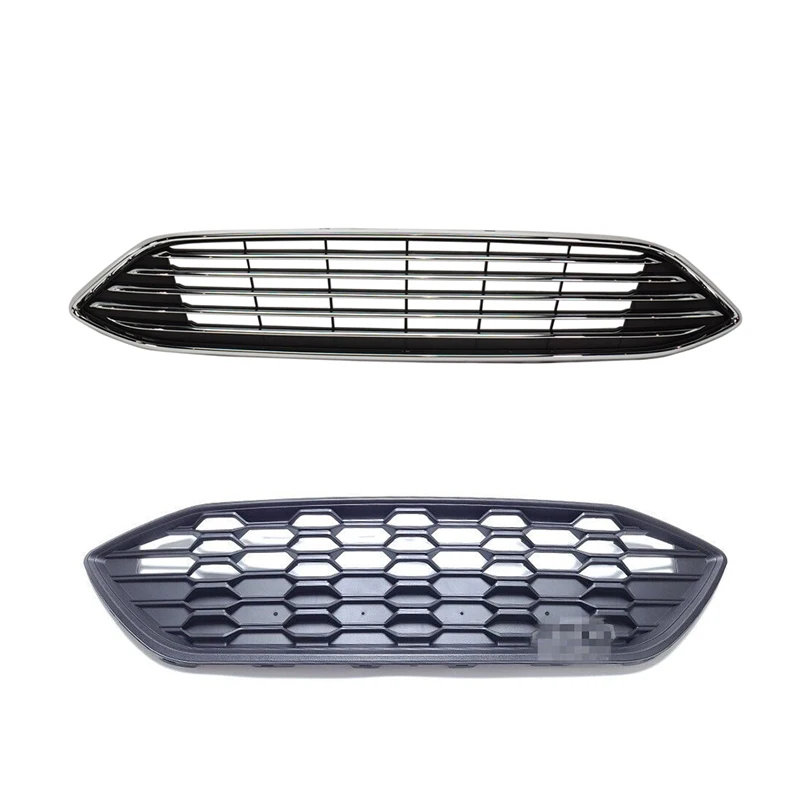 auto parts car body Black chrome Front Bumper upper Grille Mesh Grill For Ford Focus 2019 2020 2021+