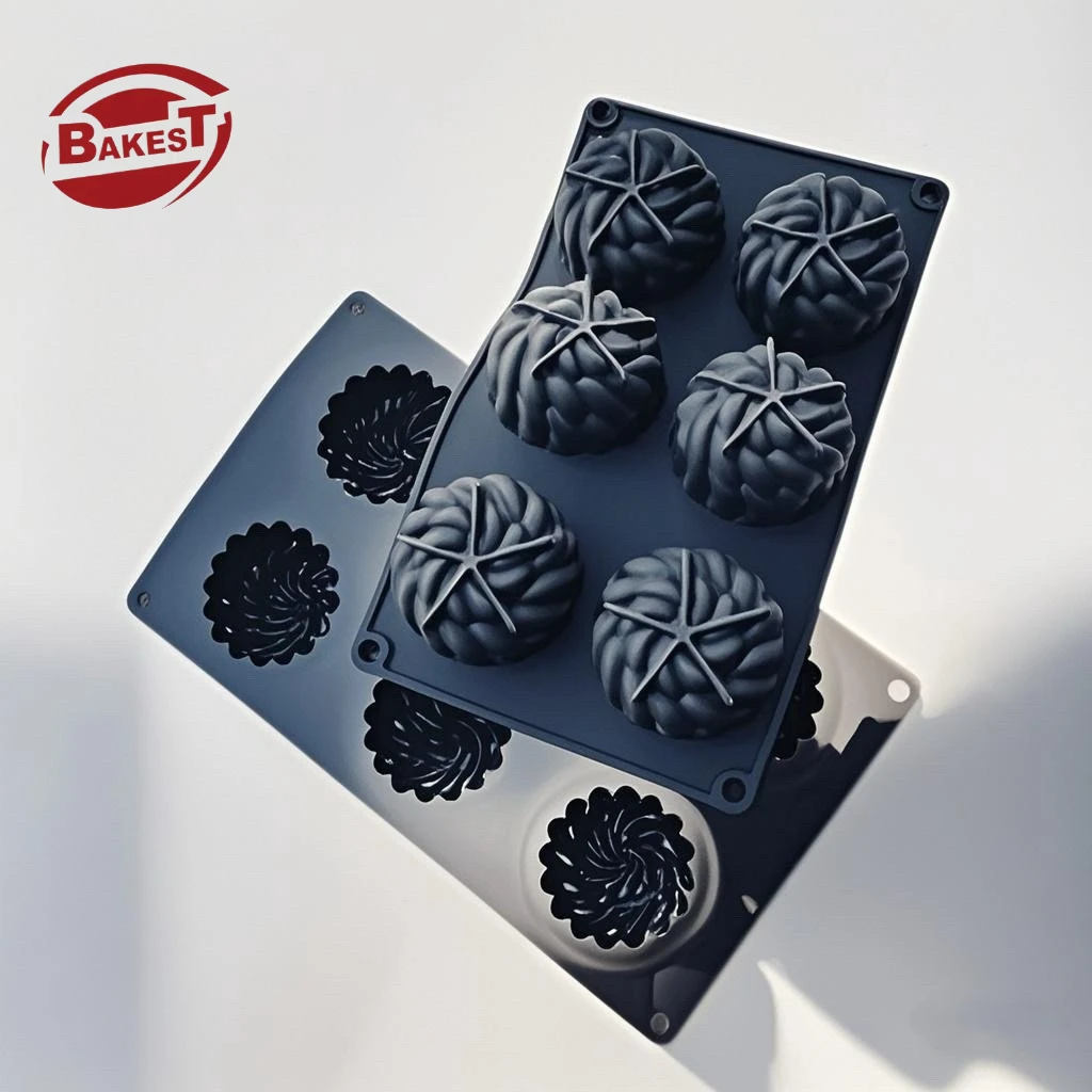 Saint Anna High Quality 3D French Dessert Silicone Mold Modern Flower Baked Tray for Handmade Soap Jelly Icing Candy Cake Tools