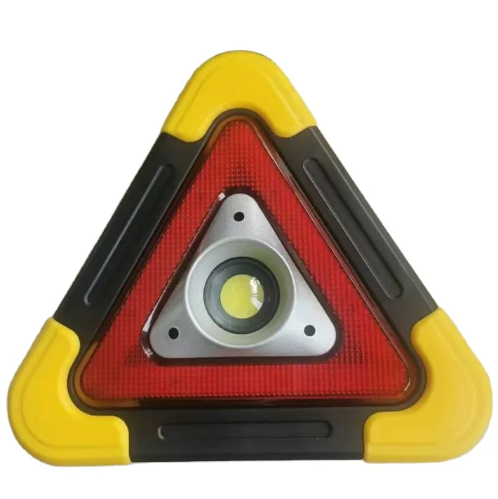 Multi Functional Car Triangle Emergency Light Vehicle Safety Emergency Led Flashing Warning Light Triangle Warning Sign Light