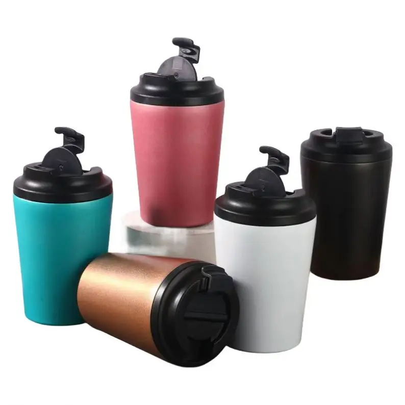 500ml Vacuum Insulated 1 2 M Coffee Mug Pink Half Million pink Mug 12oz  Coffee Khobar Tumbler Wide Bottom Coffee Travel Mug