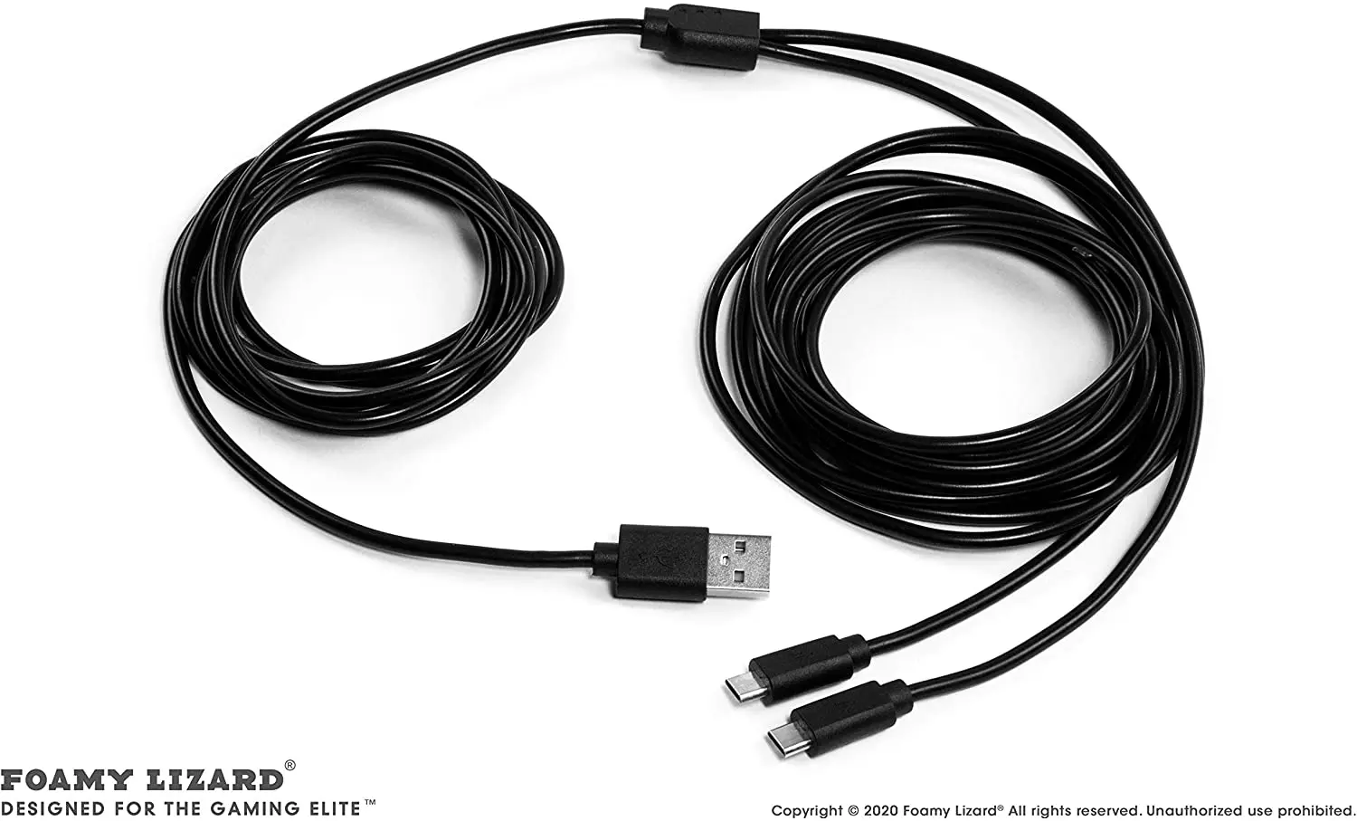 2x USB-C Ladekabel 3 M – Für PS5 DualSense, Xbox Series X/S, Switch Pro Controller, Verstärkter Stecker