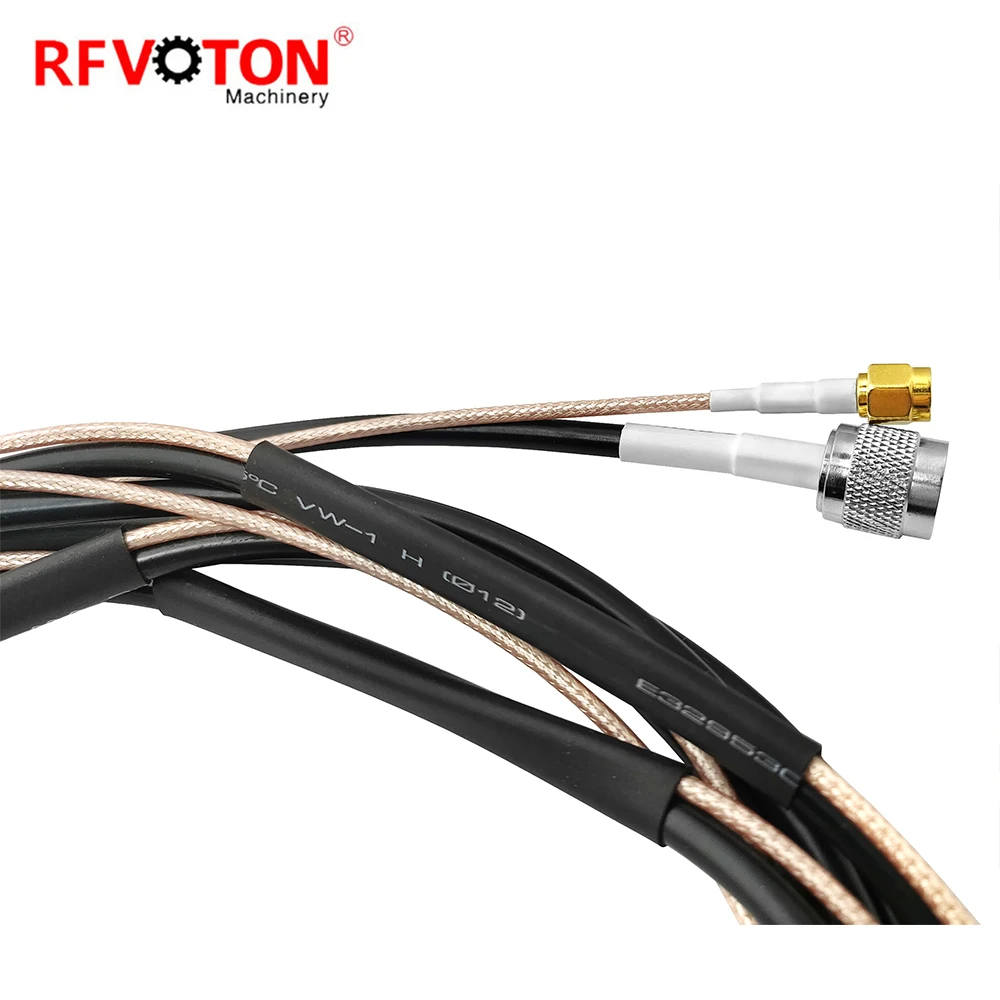 SMA Male To FME Male RG316 Cable Assembly , TNC Male To FME Female RG58 Cable Assembly , RG58 RG316 Twins Cable manufacture