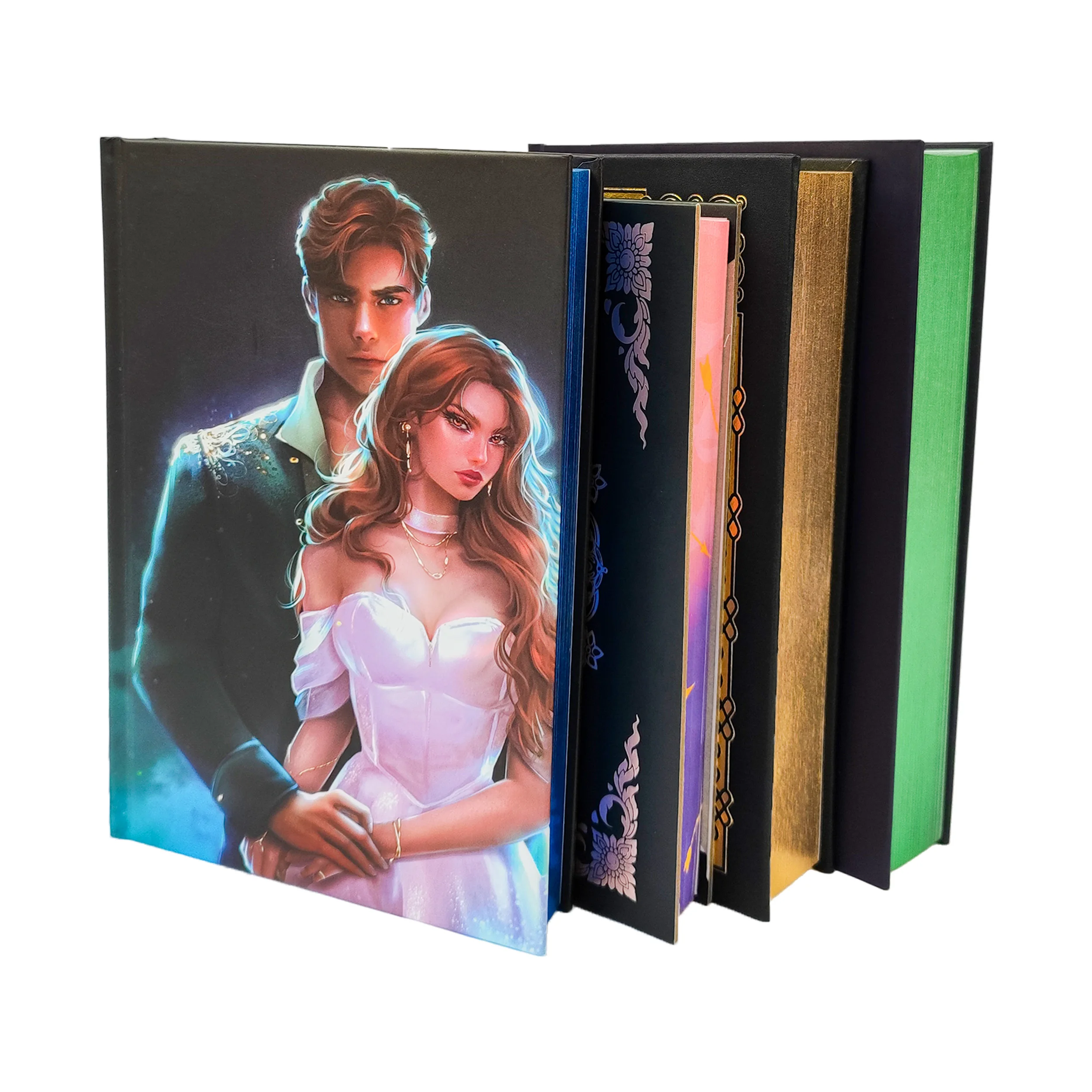 Hardcover Book Printing Services Self Publishing Custom Romance Novel Book Printing with Sprayed Edges