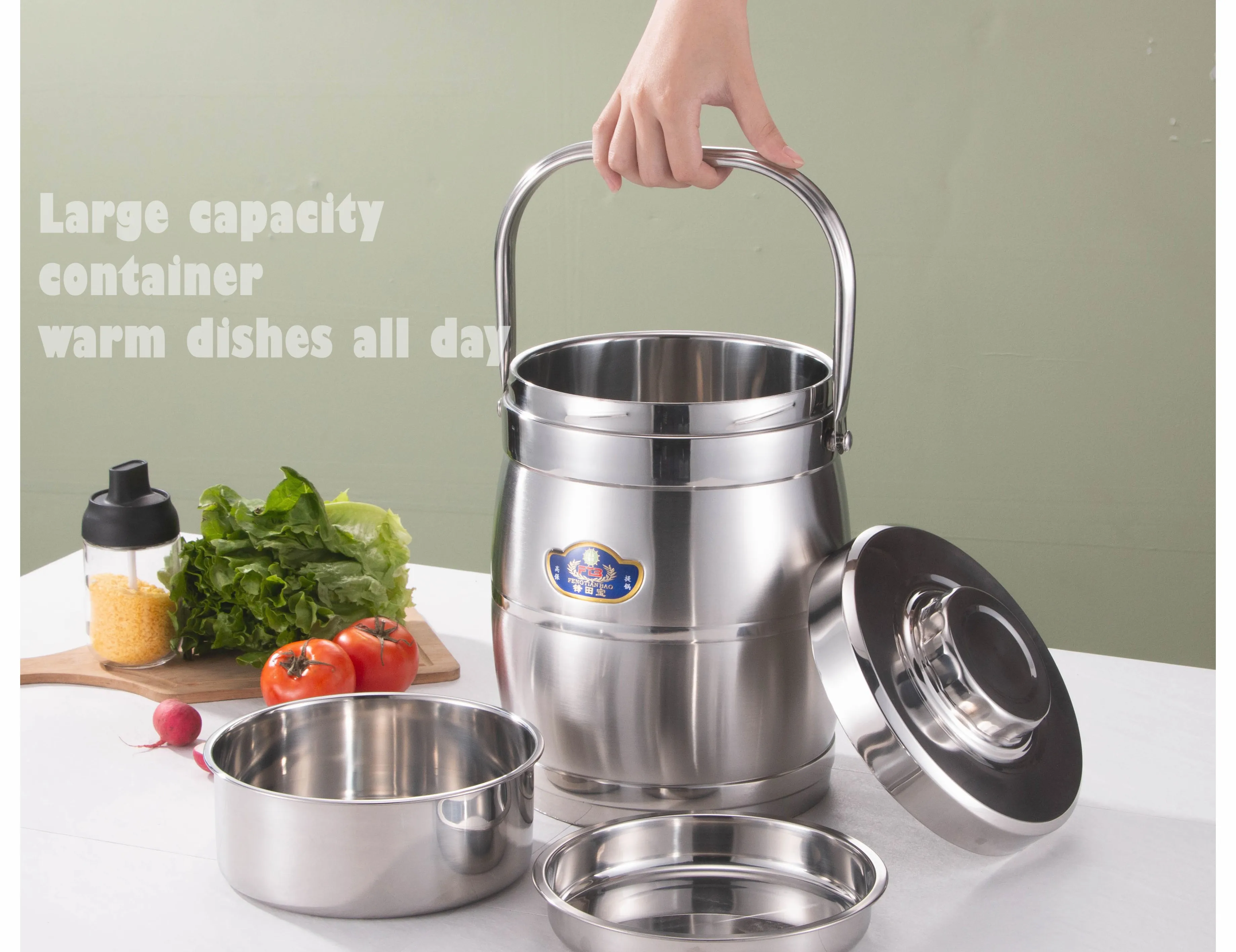 Stainless Steel Thermal Lunch Box Bento Lunch Box Stainless Steel Container with Lid