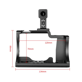 Yelangu Camera Cage Rig for Canon EOS M50 with Top Handle Professional Video Stabilizer Aluminum Alloy Cage for Video Shooting detail image