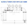 U Tower 4WAY 140mm