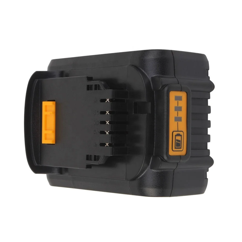 US Free Shipping 6.0Ah Li-ion 18V/20V max Power Tool Battery DCB200 Cordless Drill Parts DCB201 DCB204 DCB205 for Dewalt Battery