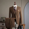 9992 coffee  (suit + vest + pants)