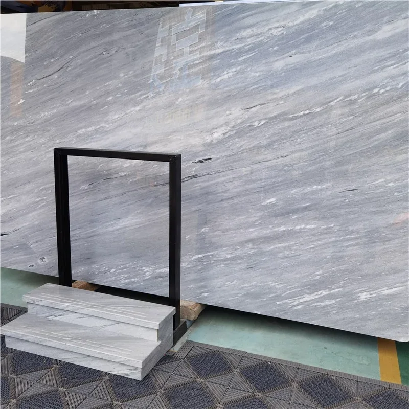 Blue Gray Custom Hot Sale Star Grey Marble Natural Stone Floor Tiles For Villa Stair Tiles