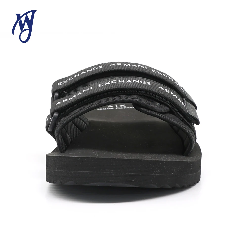 Custom Rubber Webbing Slippers Upper With Strap Buckle Logo Slide Sandals Home Mens Pvc Indoor Soft Eva Slides Shoes House