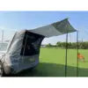 Tente de voyage grise pour véhicule avec tuyaux en fer