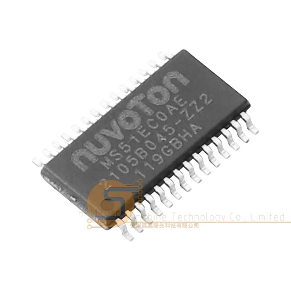 MS51EC0AE TSSOP28 8ビット 8051 MCU、産業用制御およびIoTデバイス向け32KBフラッシュ搭載