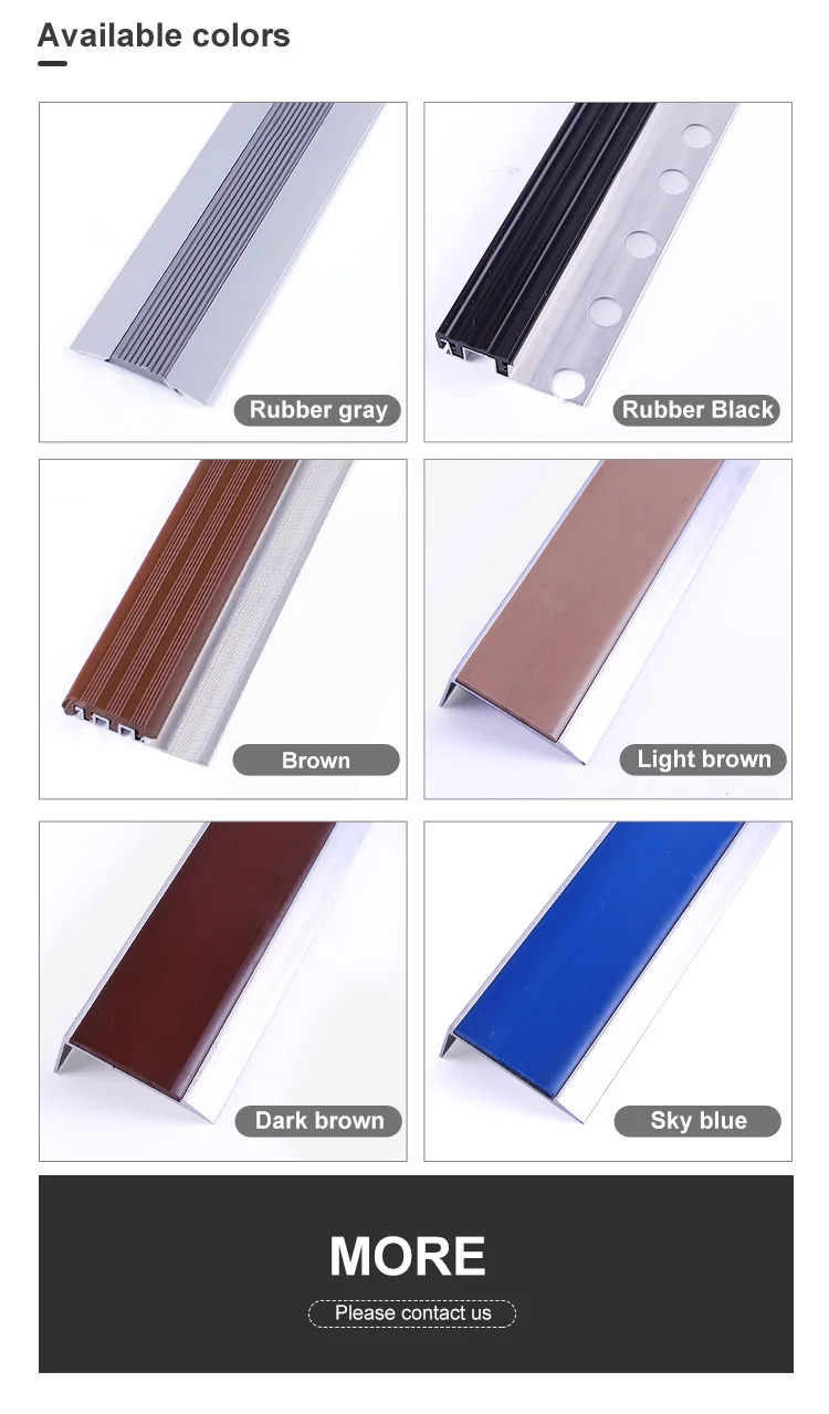 aluminum rubber stair nosing