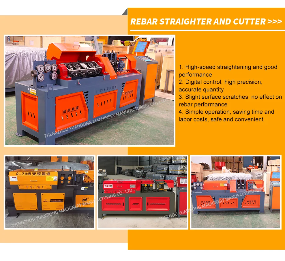 Automatic Fast Speed Rebar Straightening and Cutting Machine for Construction Long Warranty 1 Year supplier