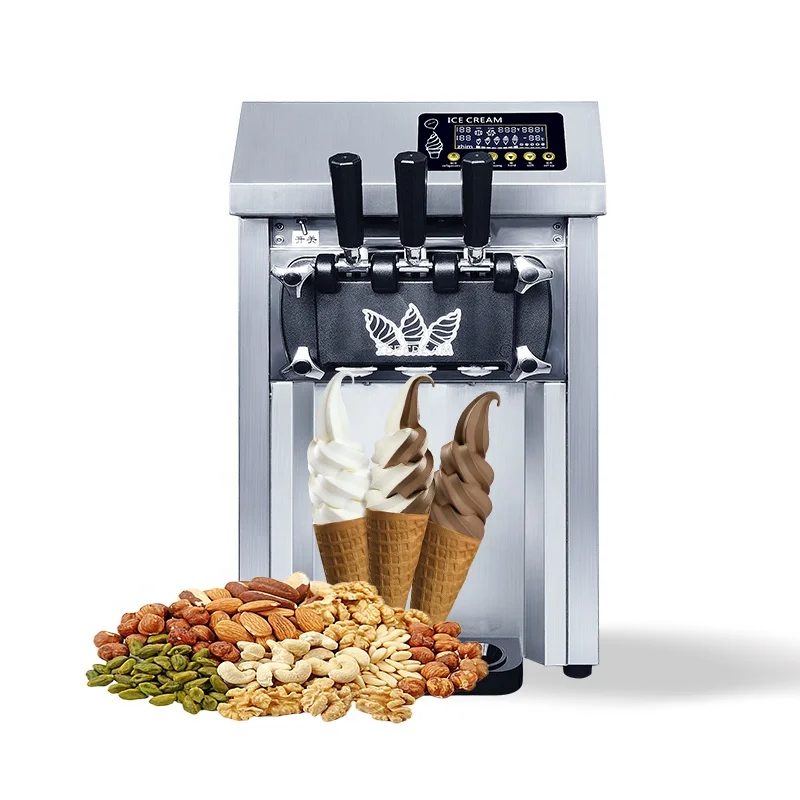 Ice Cream Vending Machine with Paper Cone Maker for Yogurt Milk Chocolate Ice Cream Powder-New Condition